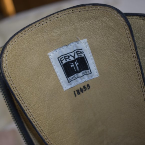 Frye Motorcycle Lace Up Knee High, Tall Rogan Boots. - Picture 5 of 7